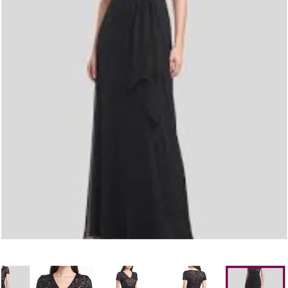 JS COLLECTIONS ELIANA SEQUIN MESH BODICE A-LINE GOWN SIZE 12